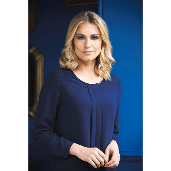 Brook Taverner | Blusa em crepe da china roma